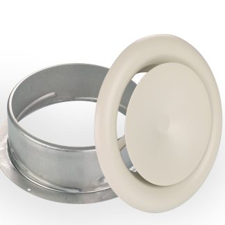 DIFUSOR DE IMPULSIÓN METÁLICO AJUSTABLE CLÁSICO (RAL9001)