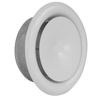 DIFUSOR IMPULSIÓN METÁLICO AJUSTABLE CLÁSICO (RAL9010)