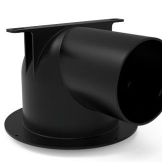PLENUM TERMINAL PLÁSTICO VMC 1×Ø75/90 DN125 PARA PLADUR