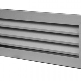 REJILLA RETORNO RECTANGULAR ALUMINIO NATURAL ANODIZADO LAMAS FIJAS 45°