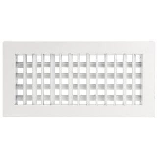 REJILLA IMPULSIÓN DOBLE DEFLEXIÓN ALUMINIO BLANCA RAL 9010