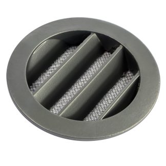 REJILLA REDONDA EXTERIOR ALUMINIO LACADO EN POLVO GRIS