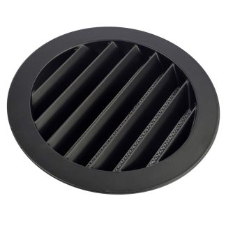 REJILLA REDONDA EXTERIOR ALUMINIO LACADO EN POLVO NEGRA