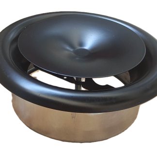 DIFUSOR IMPULSIÓN METÁLICO AJUSTABLE CLÁSICO NEGRO (RAL9005)
